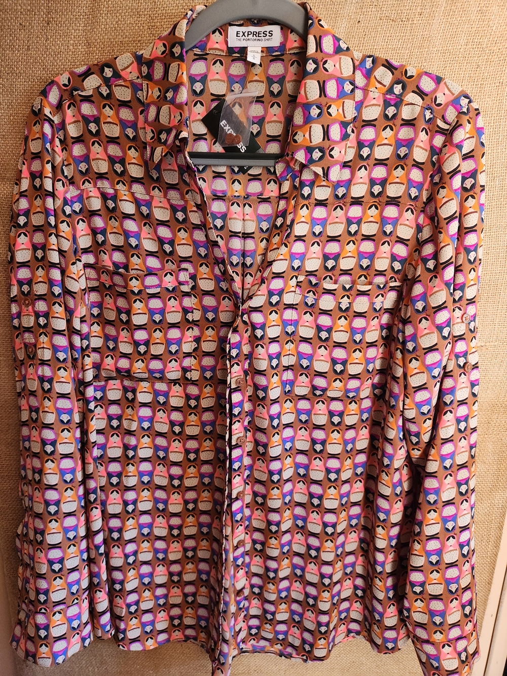 Express RARE Nesting Doll Blouse